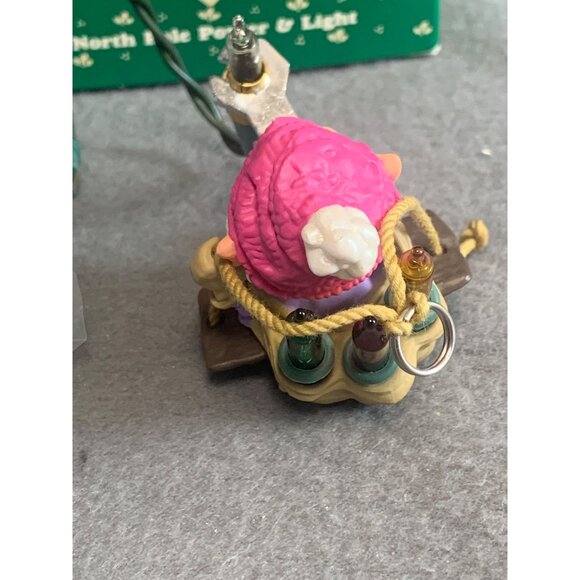Vintage North Pole Power & Lighted Gnome Ornament with Box 1987 - Picture 5 of 12
